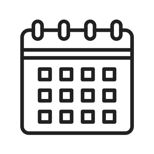 ícone calendário
